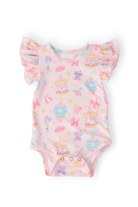 Off To the Circus Flutter Bodysuit