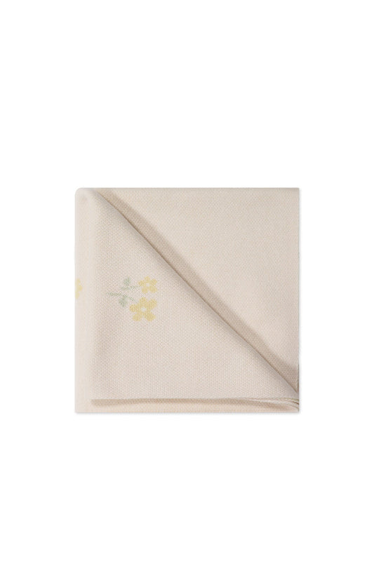 Pauline Blanket Chamomile Jacquard