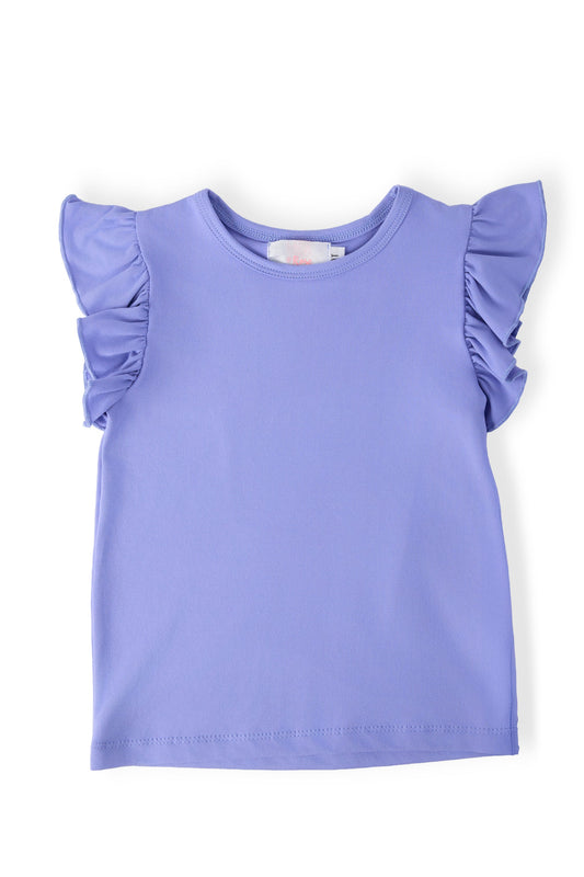 Periwinkle SS Ruffle Tee