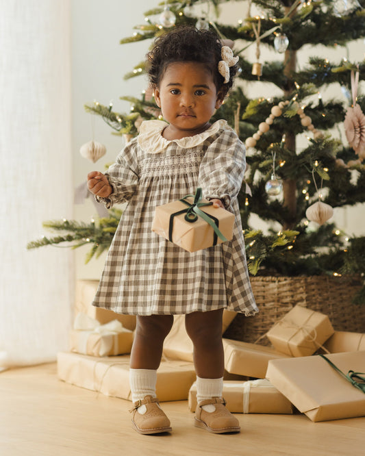 Callie Dress Forest Check