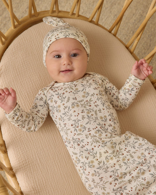 Bamboo Baby Woodland Gown Hat Set