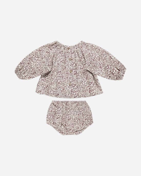 Mauve Ditsy Cici Set