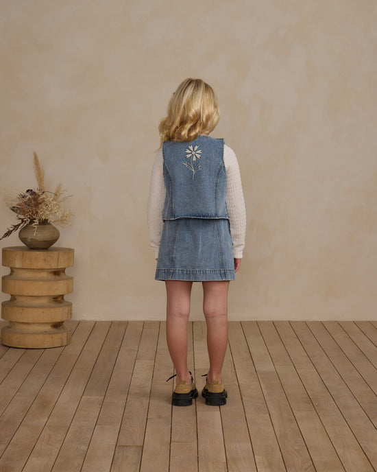 Light Wash Denim Vest