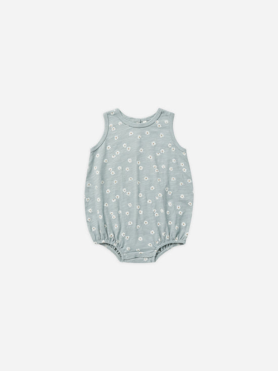 Blue Daisy Bubble Onesie