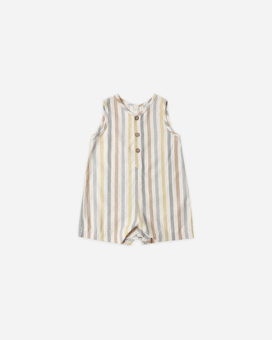 Mavrick Romper Valencia Stripe