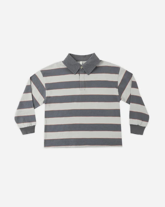 Rugby Polo Sage Stripe