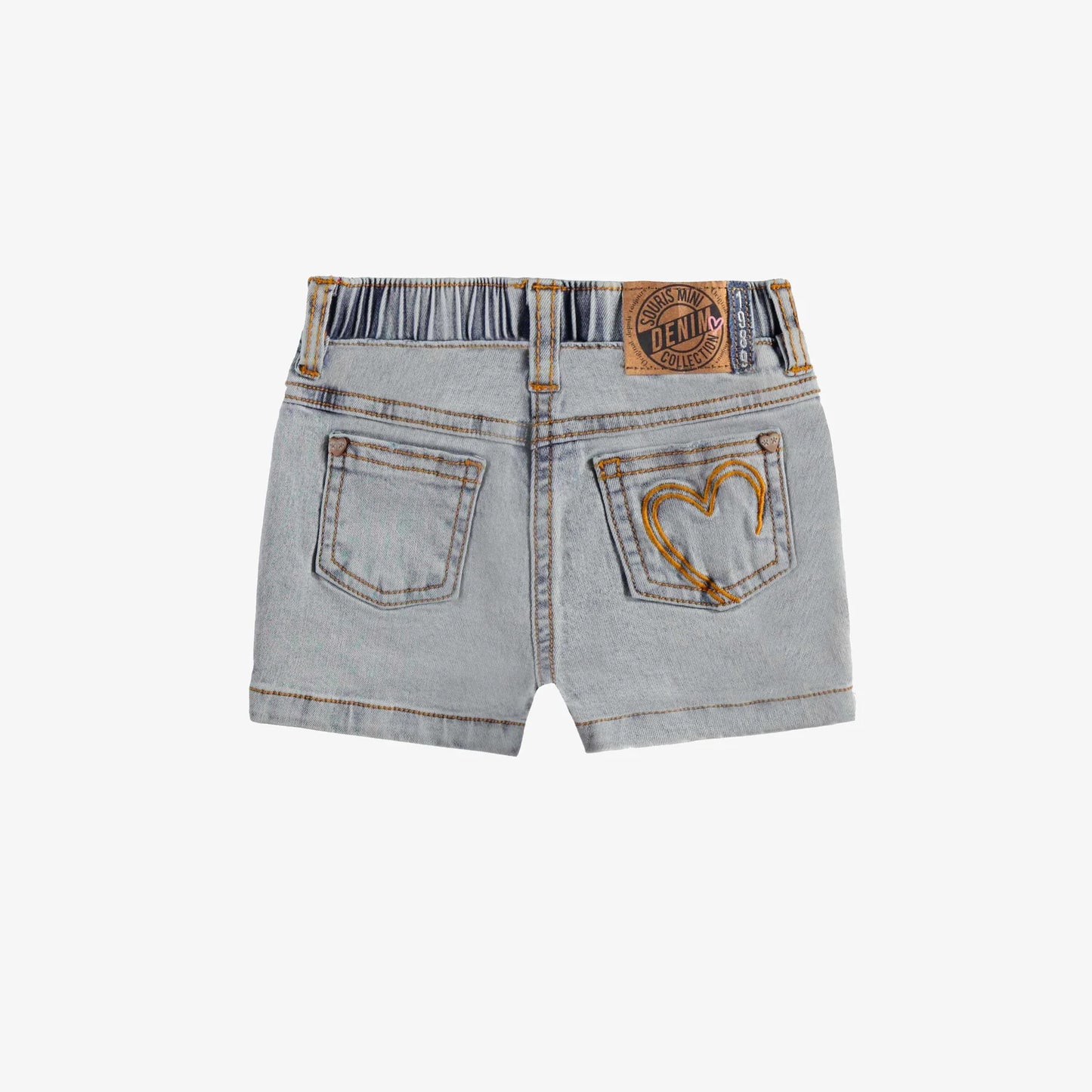 Pale Blue Denim Short