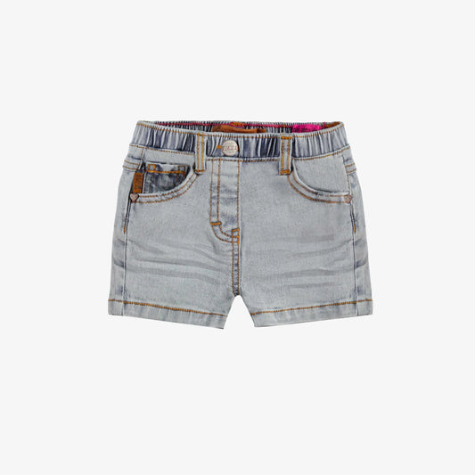 Pale Blue Denim Short