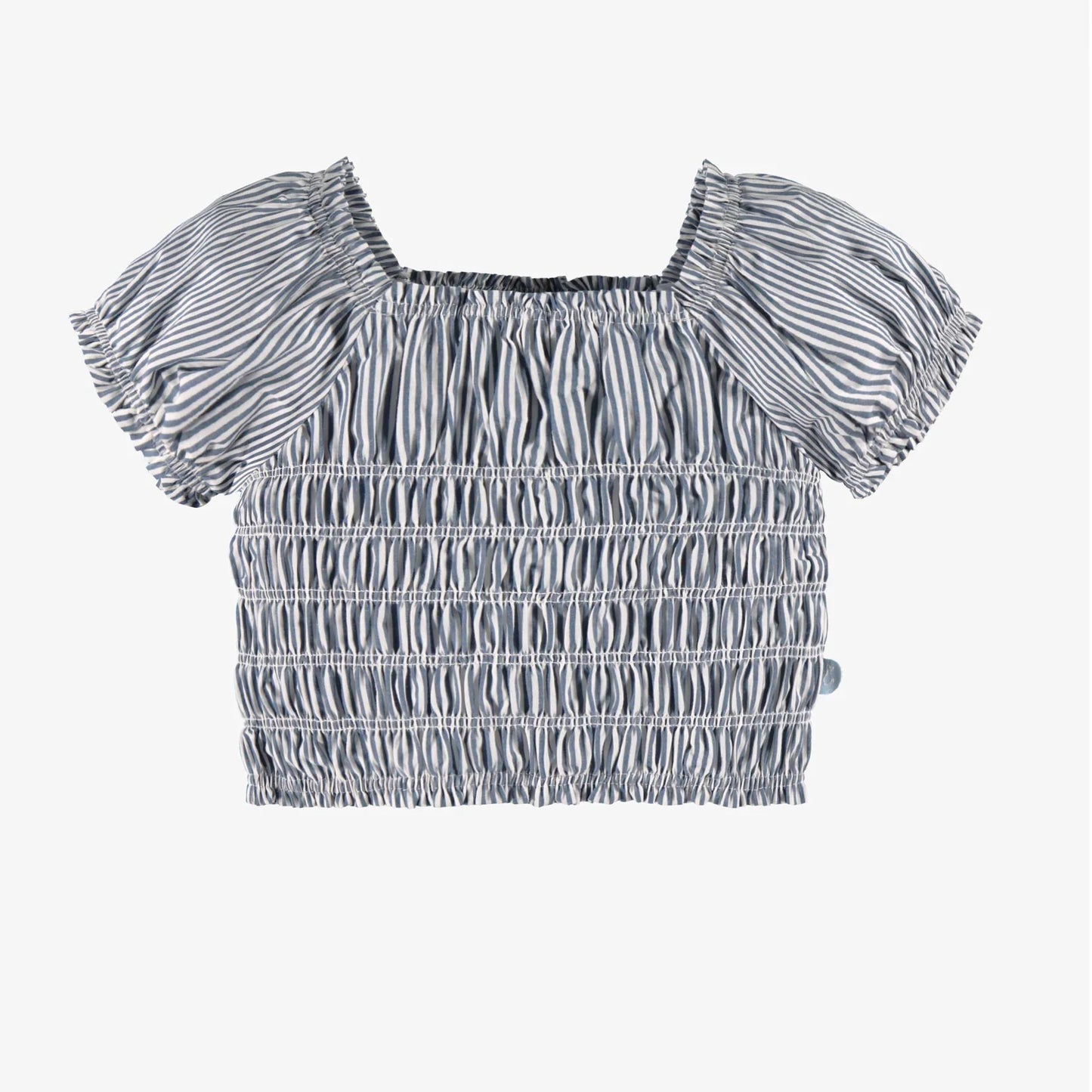 Striped Smocked Blouse