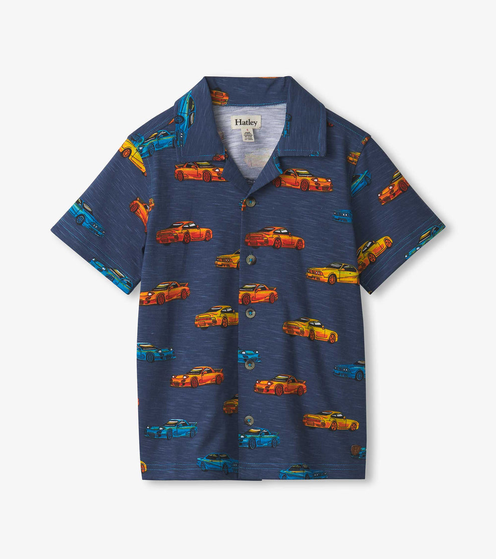 Cars Jersey Button Down