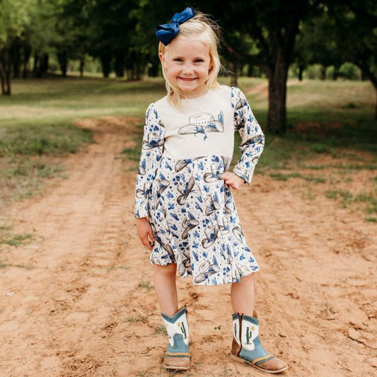 Rancher Cowgirl Graphic Dress