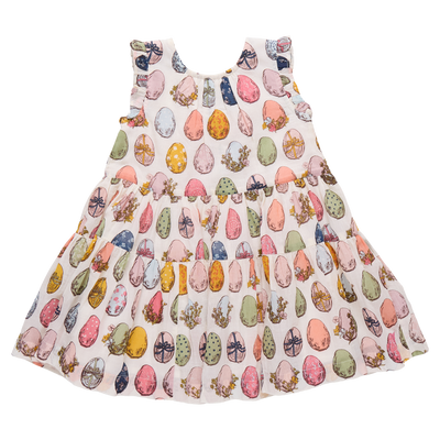 Multi Eggs Girls Eloise Ruffle Dress