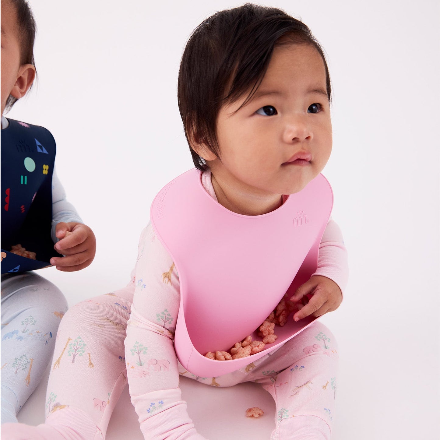 Nursery Pink Silicone Magnetic Bib