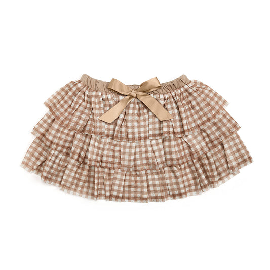 Gingham Printed Tulle Tutu