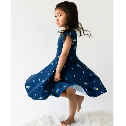 Blueberries Twirl Dress