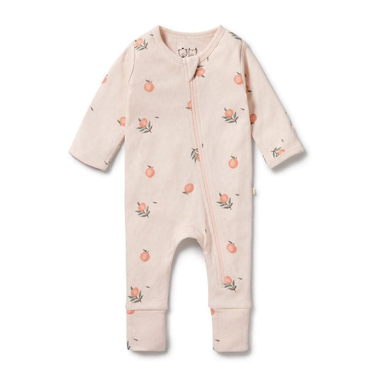 Peaches Pointelle Footie