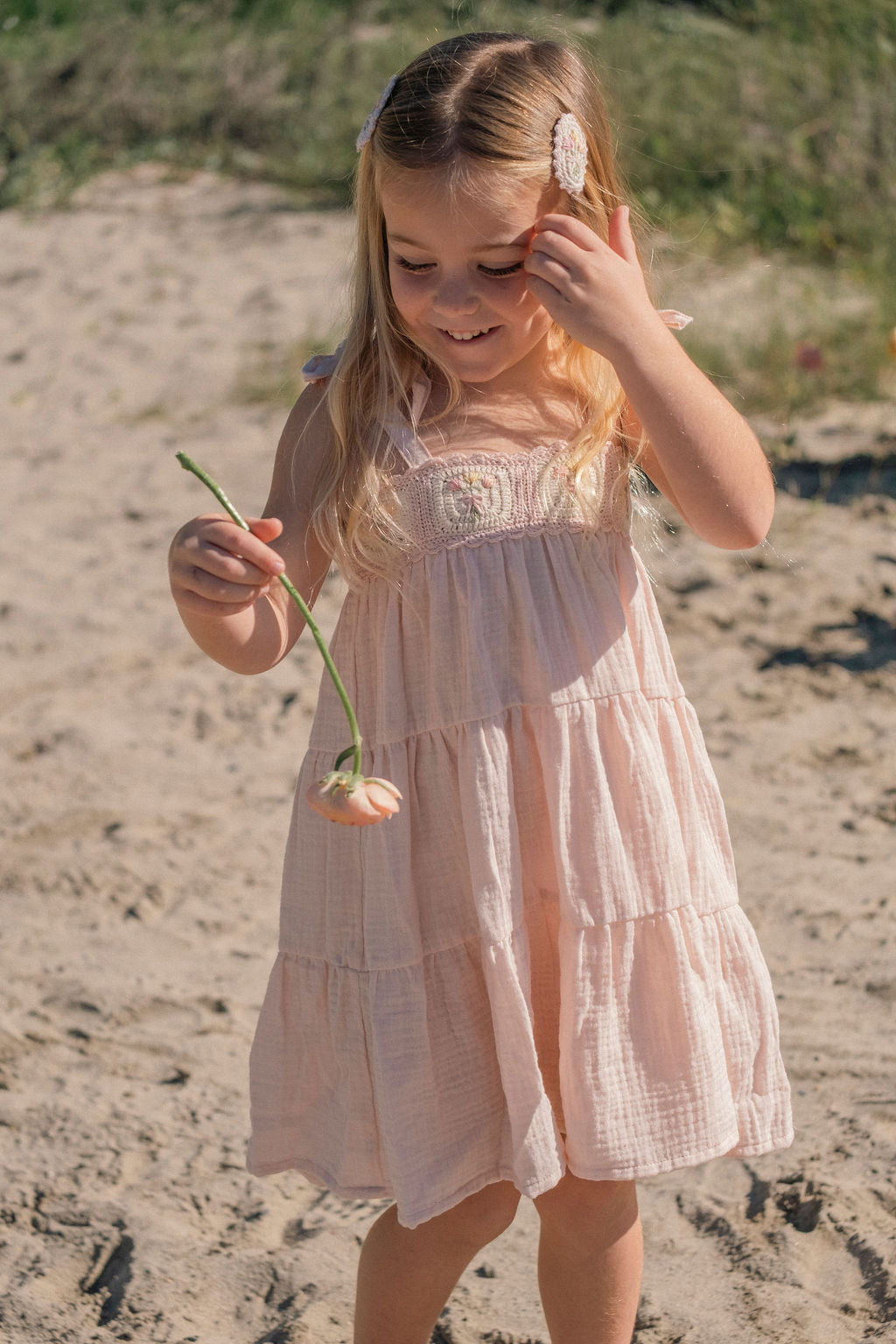 Petal Bouquet Crochet Dress