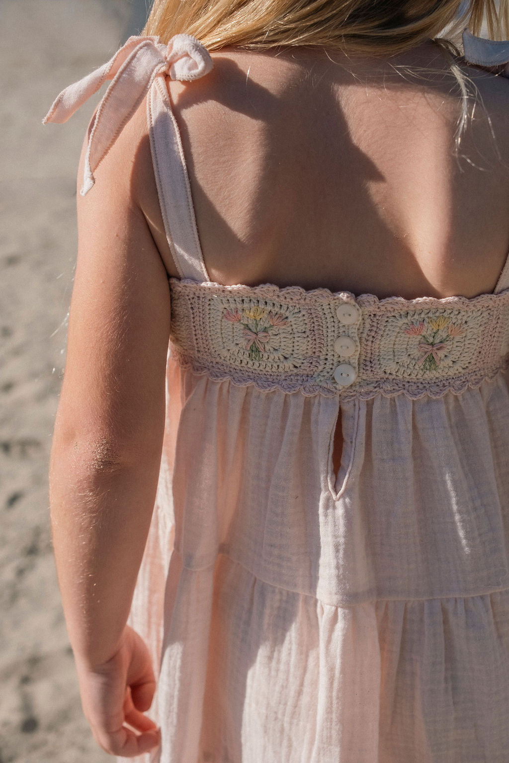 Petal Bouquet Crochet Dress