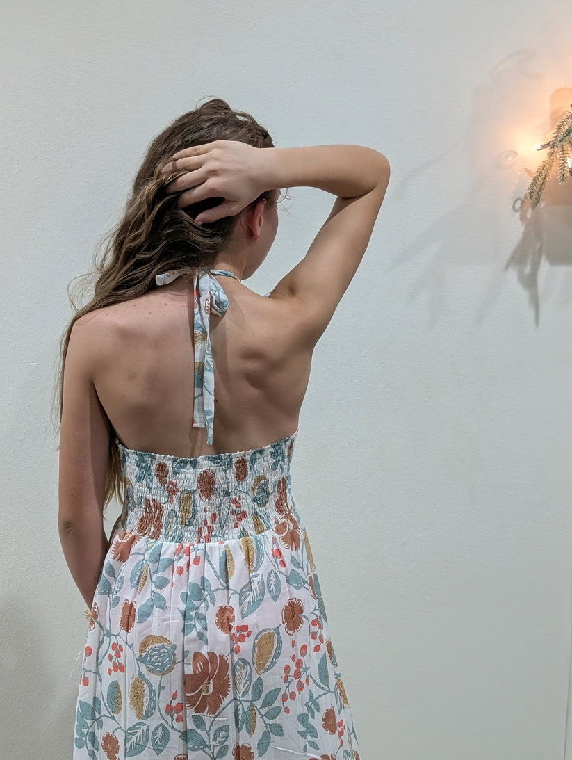 Sleeveless Dress w/ Frill and Ruffle Accents