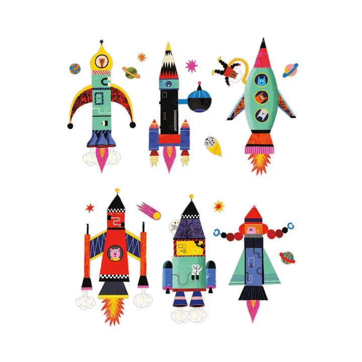 Rocket Ships Magnets Fun to Go