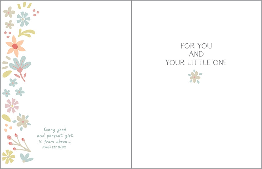 Religious Greeting Card Little Lambs