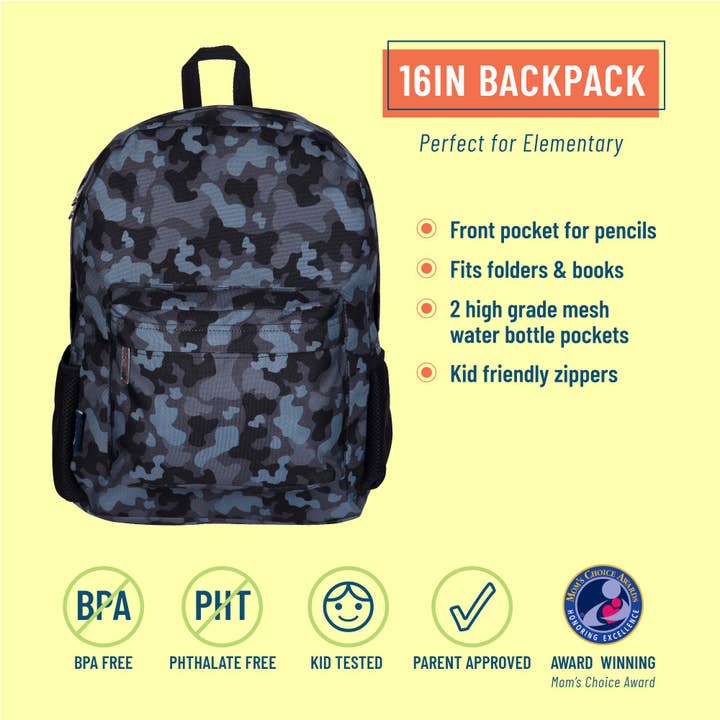 Black Camo Backpack