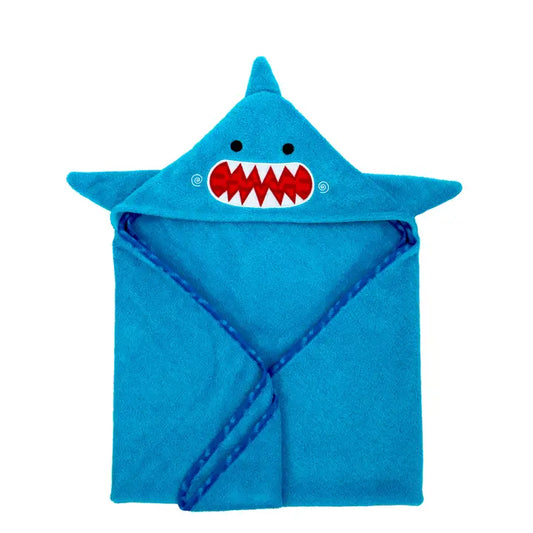 Terry Hooded Bath Towel Shark