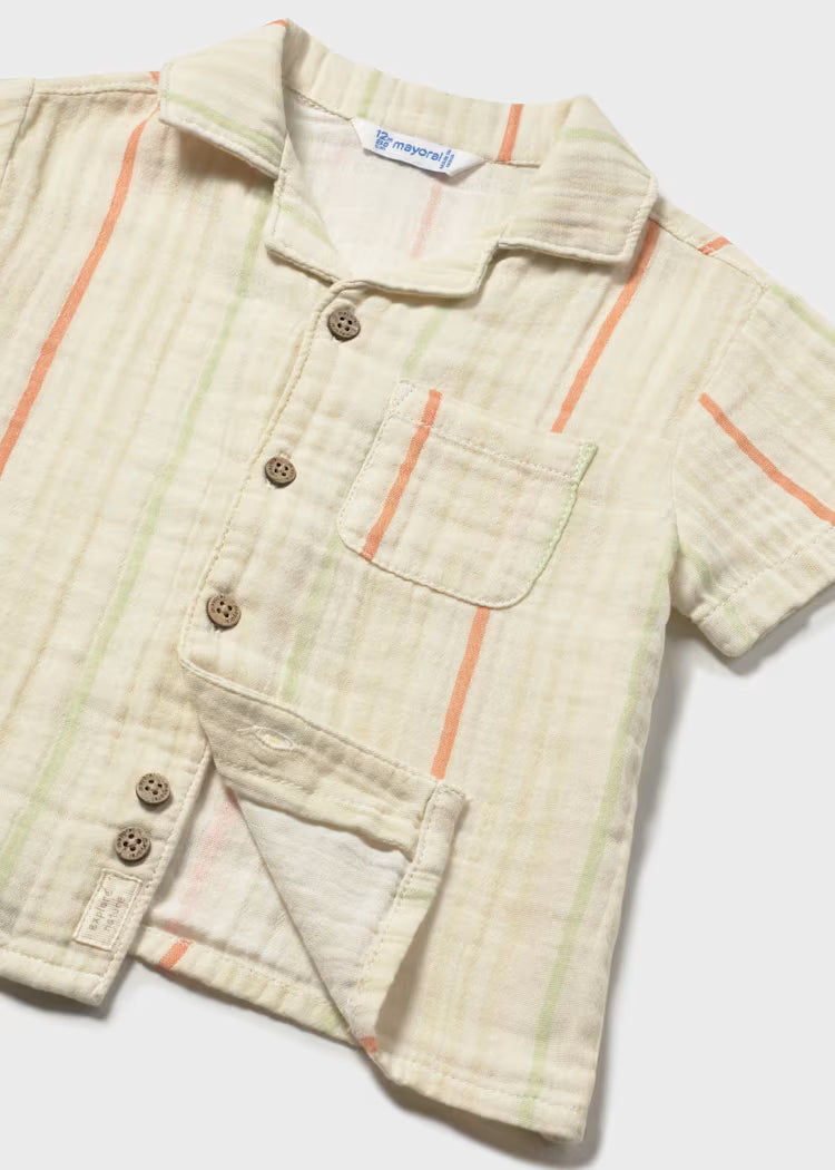 Clay Sage Stripe Shirt