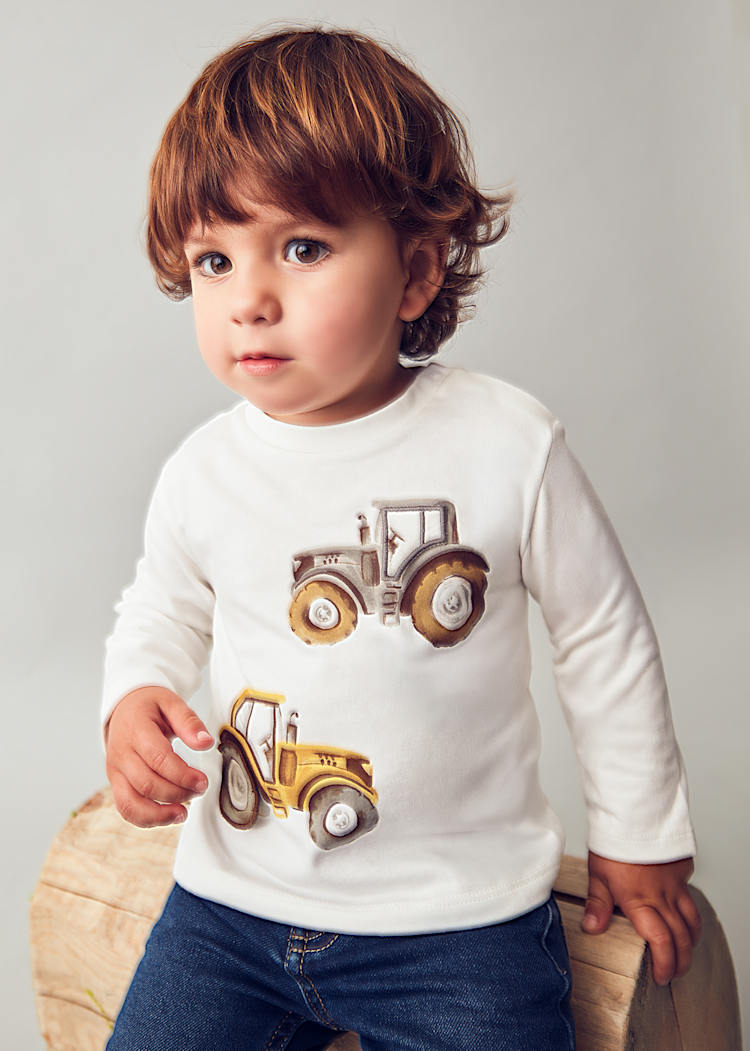 Cream Tractor "Play" Shirt