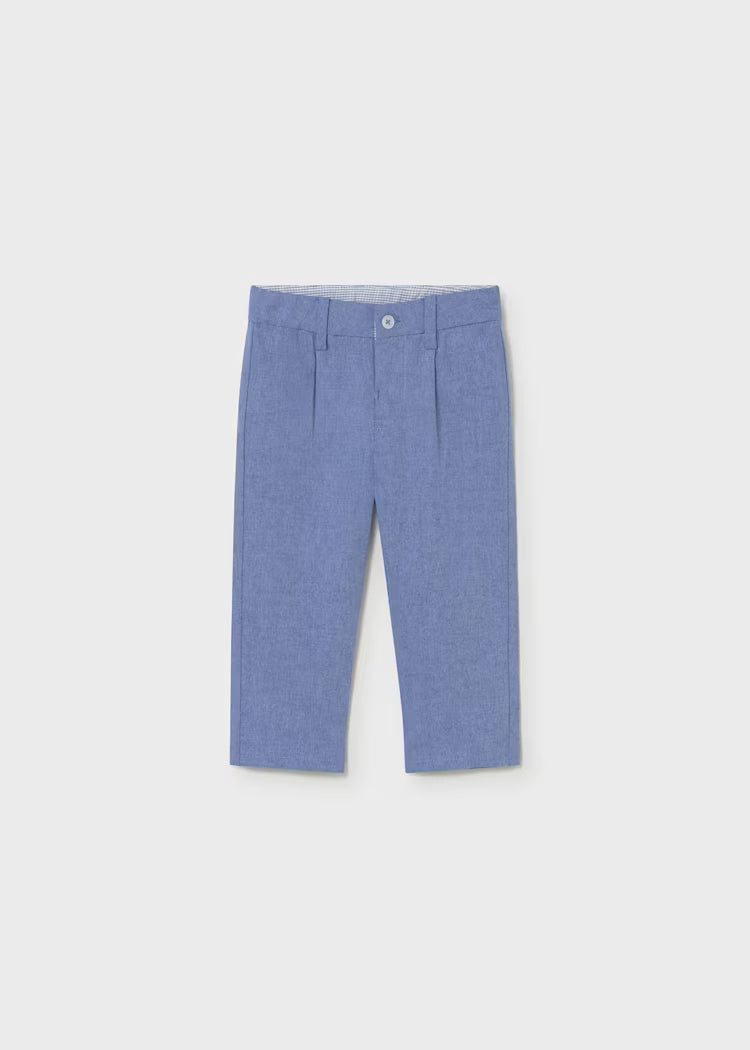 Capri Blue Linen Pant