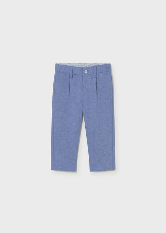 Capri Blue Linen Pant