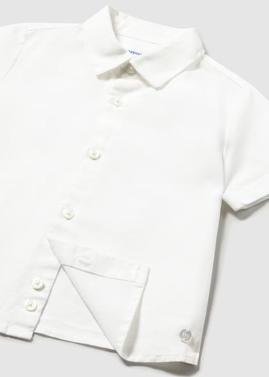 Boy Linen White Shirt