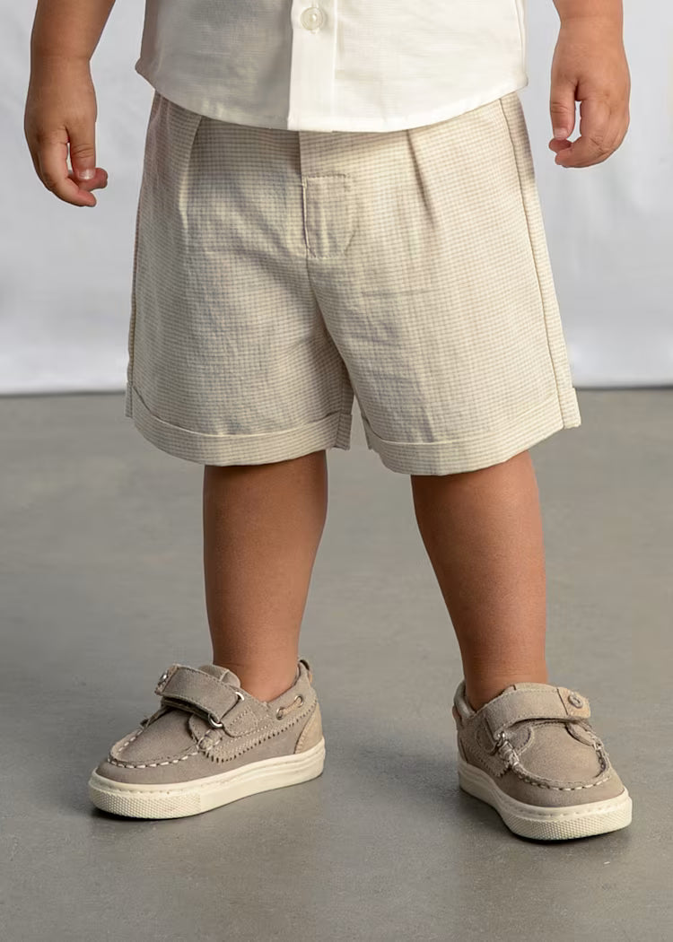 Cream Oat Linen Boy 2pc Set
