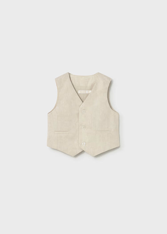 Boy Oat Linen Vest