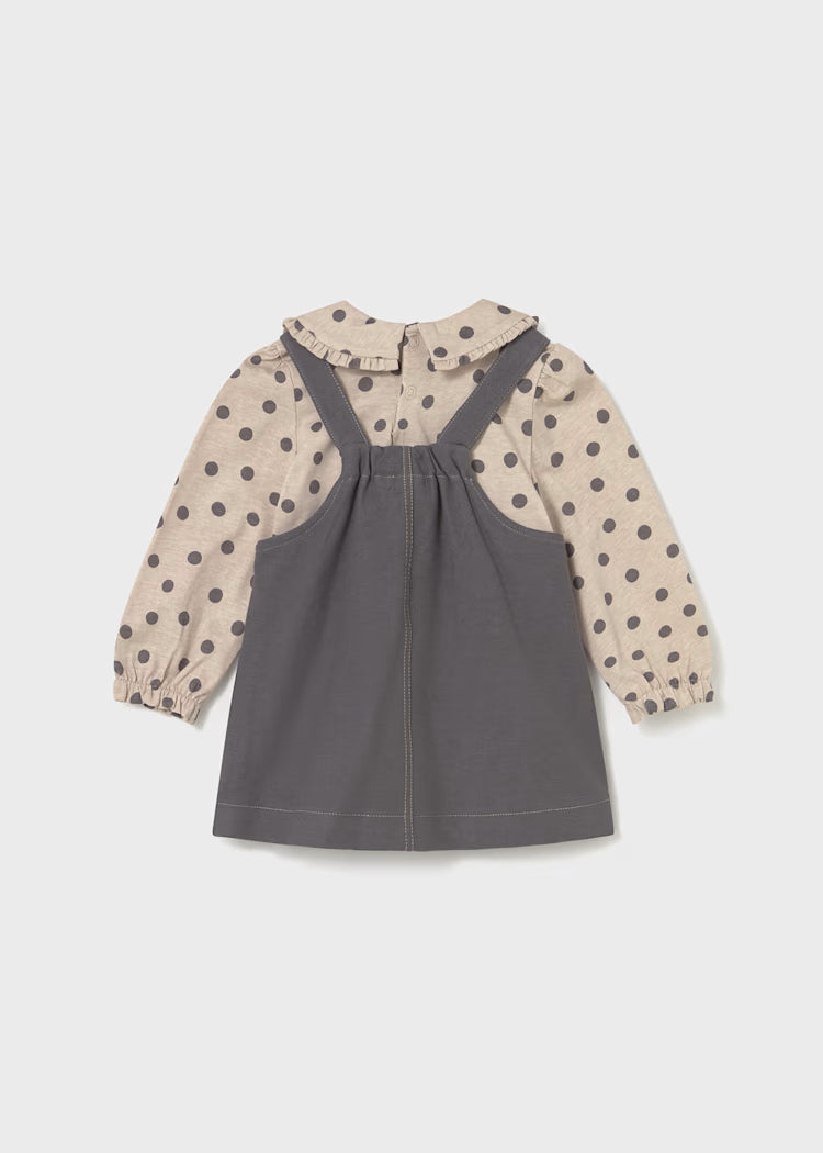 Overall Dress and T-shirt Set Lead