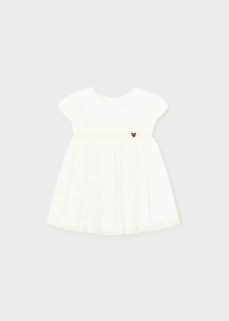 1904 Off White Pleated Dress