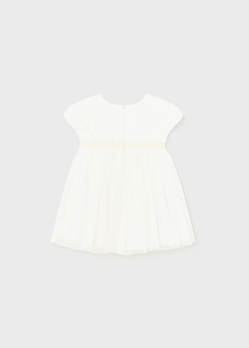 1904 Off White Pleated Dress