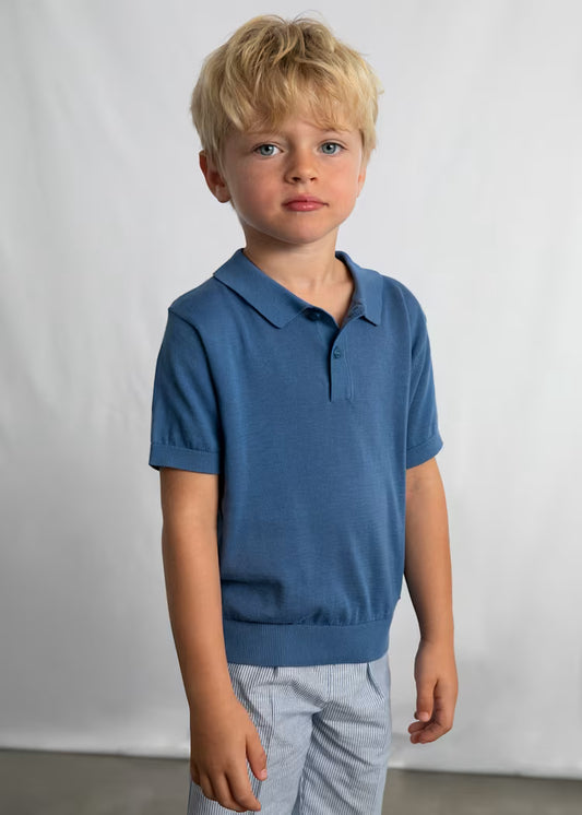 Indigo Polo Shirt