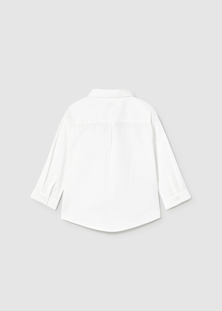 Ivory L/S Dress Shirt w/ Bow Tie