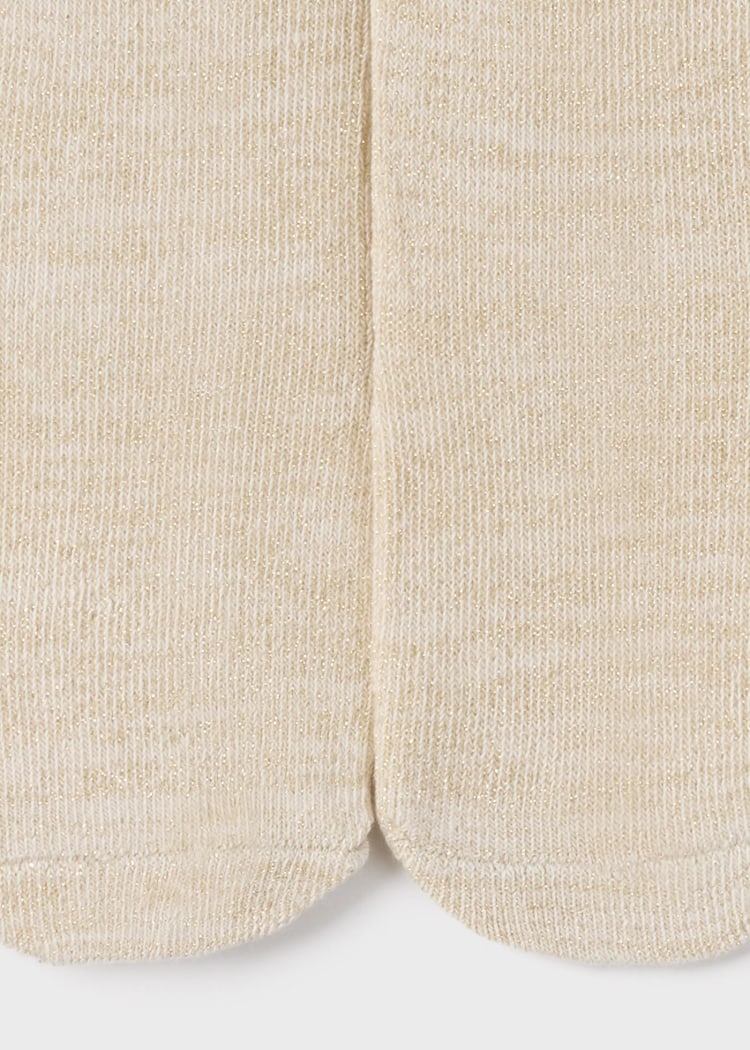 10753 Beige Metallic Tight