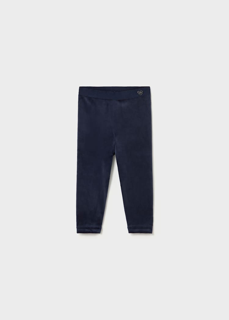 Navy Velvet Dressy Leggings