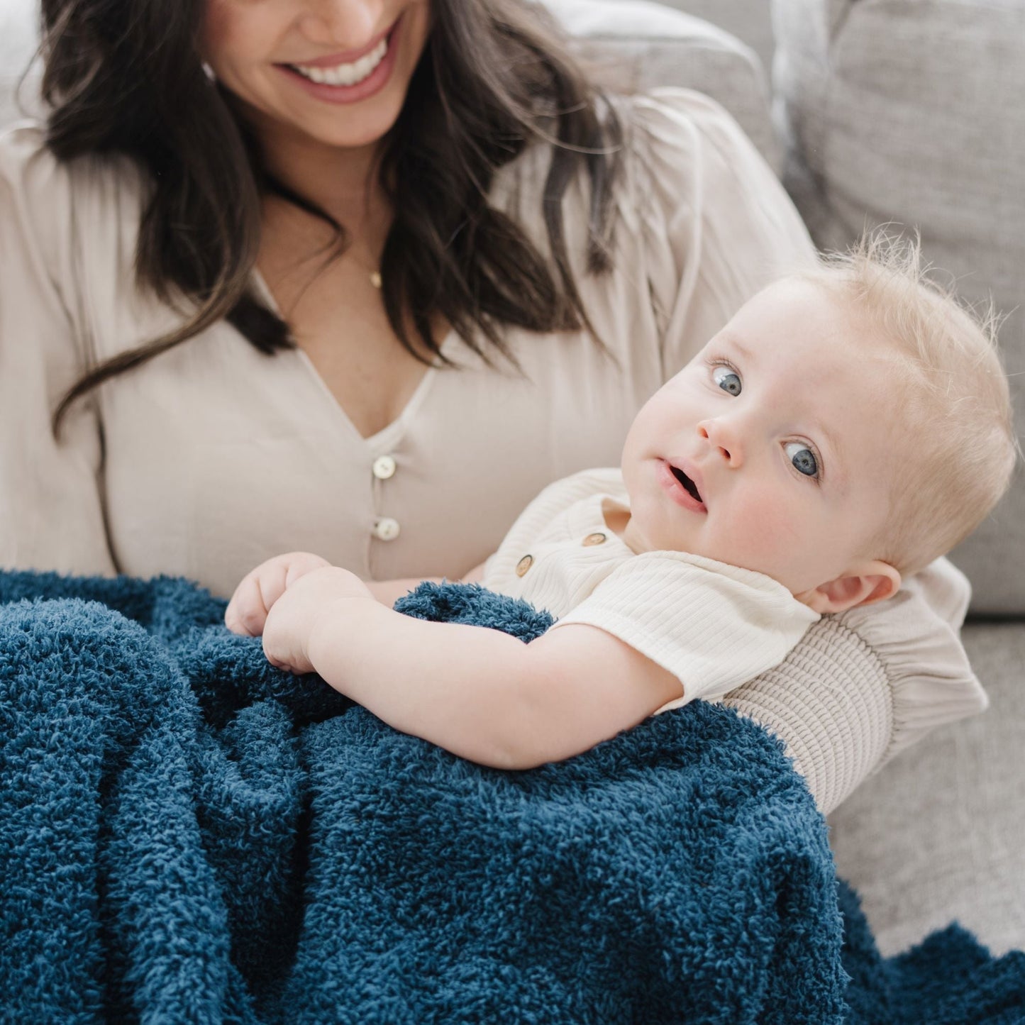 Nautical Blue Bamb Blanket