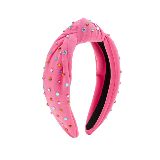 Raspberry Rhinestone Headband