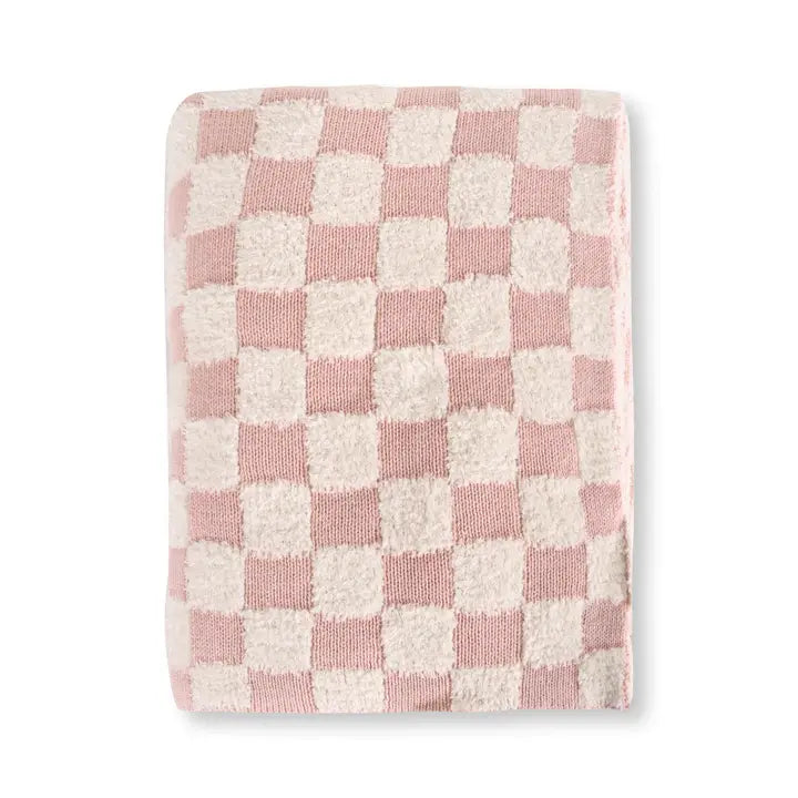 Checked Terry Knit Blankets