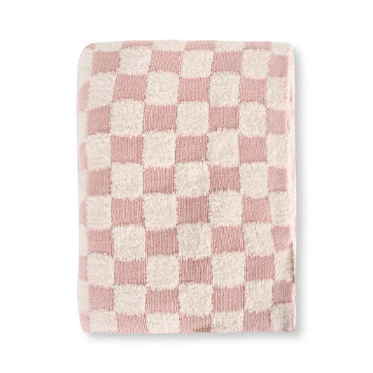 Checked Terry Knit Blankets
