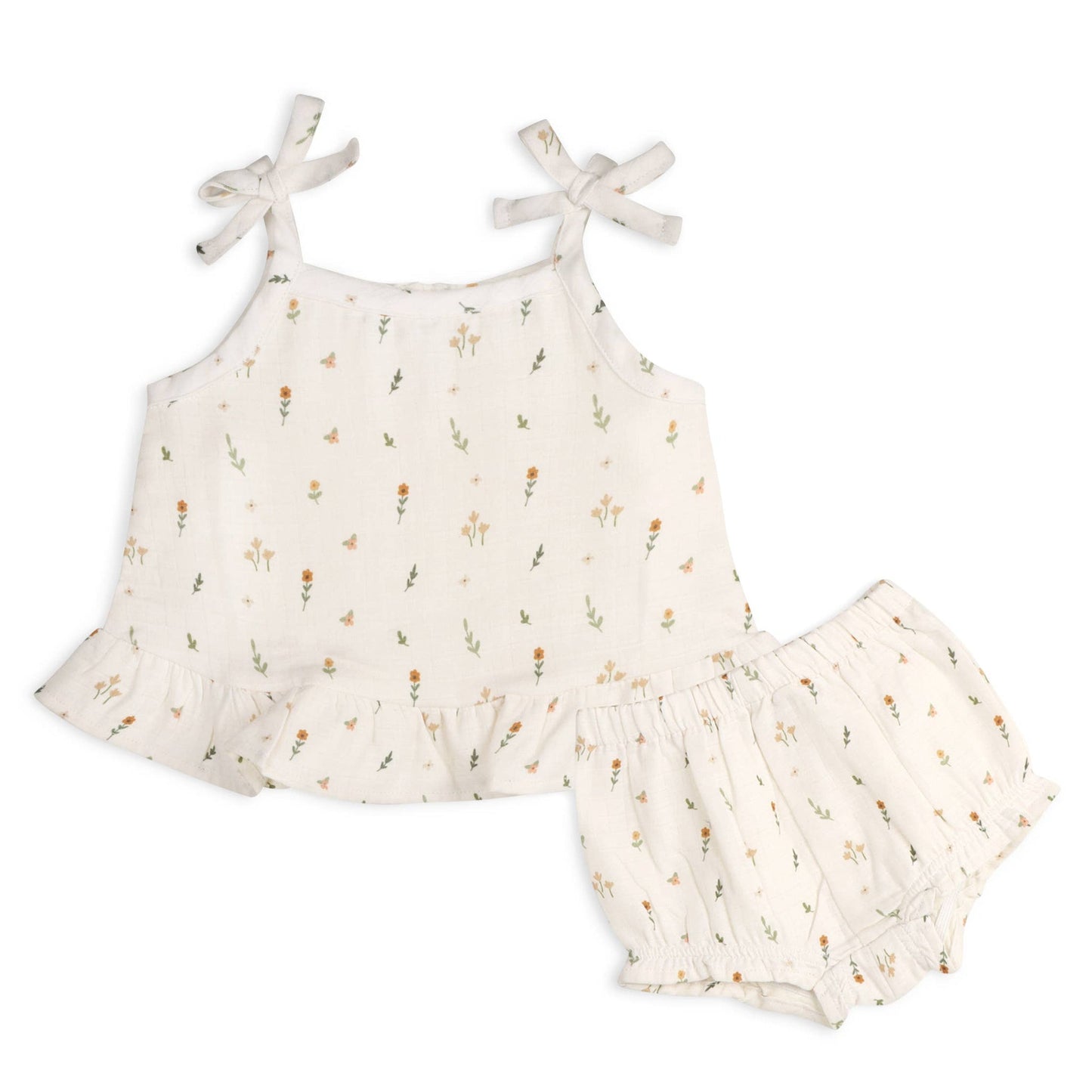Boho Floral Top & Bottom Set