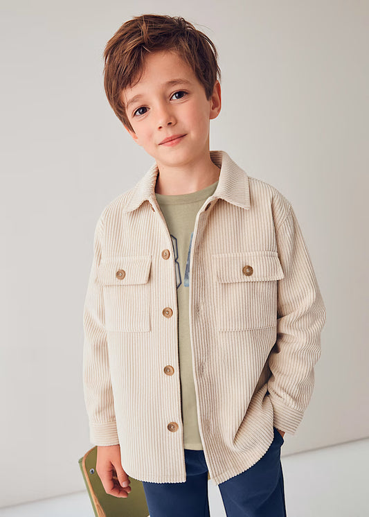 Corduroy Overshirt Cream