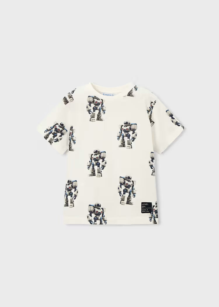 Robot Printed T-Shirt