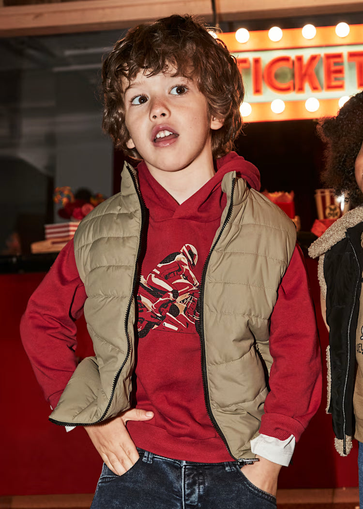 4383 Cashew Boy Puffer Vest