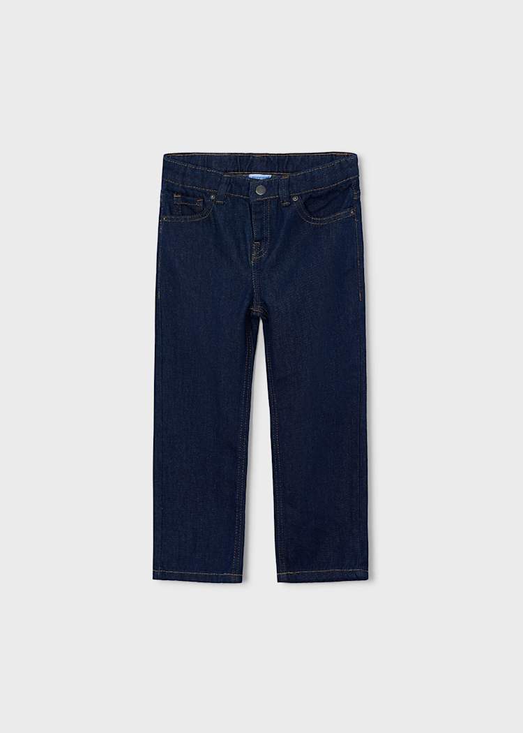 Boys Dark Indigo Wide Leg Jeans